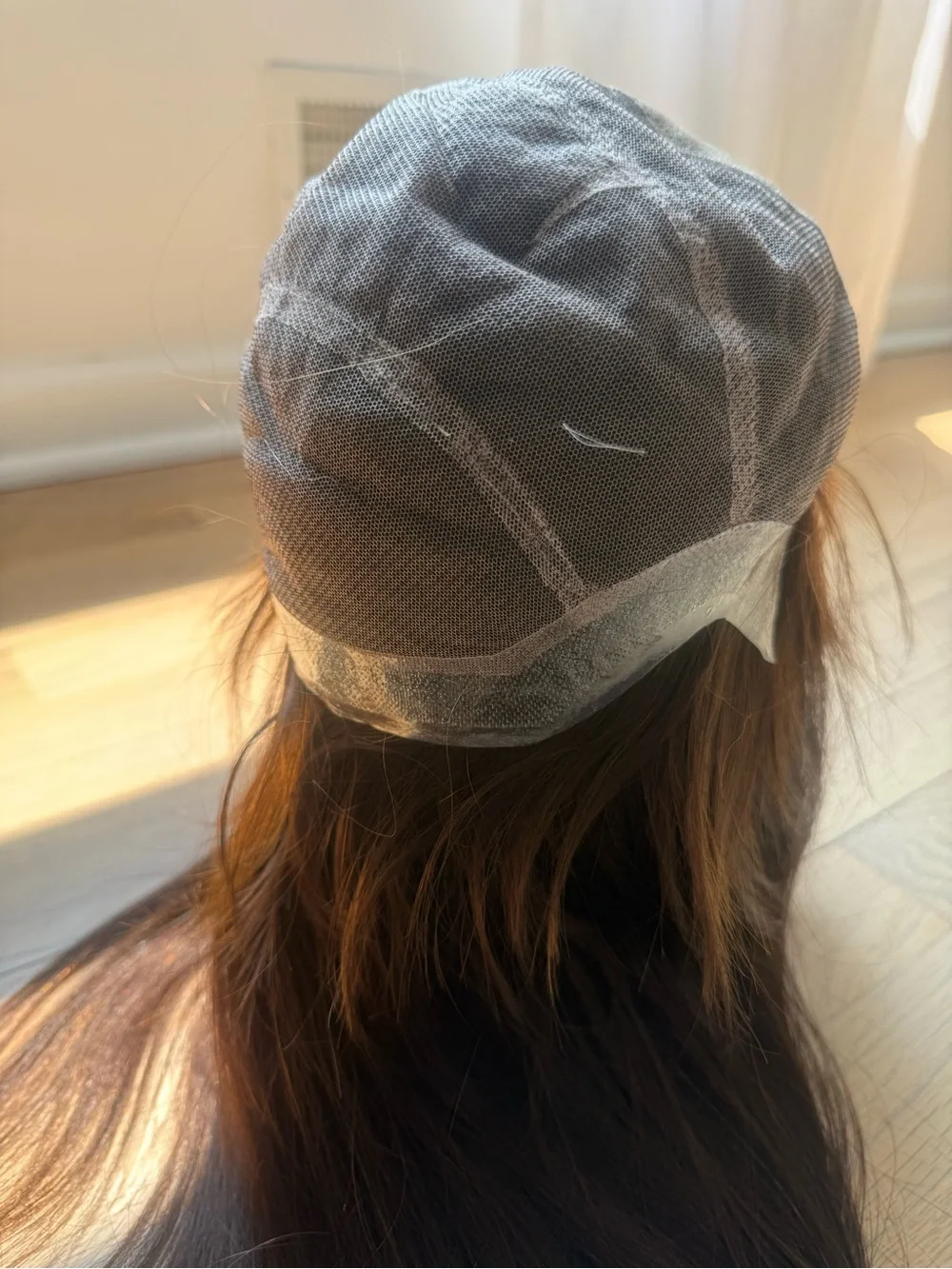 Human Hair wig dark brown